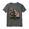 HapTiger Iron Man Epic Landing Shakes The World Badge Maglietta - Official Marvel Apparel 15MARV617