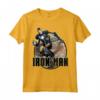 HapTiger Iron Man Epic Landing Shakes The World Badge Maglietta - Official Marvel Apparel 15MARV617