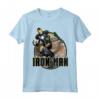 HapTiger Iron Man Epic Landing Shakes The World Badge Maglietta - Official Marvel Apparel 15MARV617