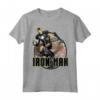 HapTiger Iron Man Epic Landing Shakes The World Badge Maglietta - Official Marvel Apparel 15MARV617