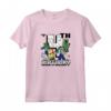Minecraft Group Shot Happy 4th Birthday Maglietta - Officially Licensed Apparel for Kids' 4th Birthday Celebration - 21MCFT00031A-001