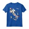 Italy Landmarks Map Colosseum Tee Shirt - Perfect Gift for Birthdays or Holidays - Explore Italy's Beauty with Major Cities - Men, Women, Kids