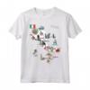 Italy Landmarks Map Colosseum Tee Shirt - Perfect Gift for Birthdays or Holidays - Explore Italy's Beauty with Major Cities - Men, Women, Kids