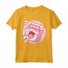 Kawaii Pastel Goth Giapponese Moda Morbida Grunge Maglietta - T-shirt Latte alla Fragola Estetica Kawaii per Ragazze Adolescenti