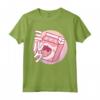 Kawaii Pastel Goth Giapponese Moda Morbida Grunge Maglietta - T-shirt Latte alla Fragola Estetica Kawaii per Ragazze Adolescenti