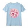 Kawaii Pastel Goth Giapponese Moda Morbida Grunge Maglietta - T-shirt Latte alla Fragola Estetica Kawaii per Ragazze Adolescenti