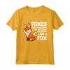 Foxes Are Awesome I am Awesome Therefore I am A Fox - Maglietta Volpe Divertente per Bambini e Adulti - Regalo Perfetto per gli Amanti delle Volpi