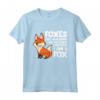 Foxes Are Awesome I am Awesome Therefore I am A Fox - Maglietta Volpe Divertente per Bambini e Adulti - Regalo Perfetto per gli Amanti delle Volpi