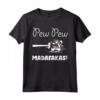 Pew Pew Madafakas t-shirt Donne Unicorn - Maglietta Divertente con Grafica Pistola - Ideale per Uomini e Donne