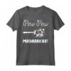 Pew Pew Madafakas t-shirt Donne Unicorn - Maglietta Divertente con Grafica Pistola - Ideale per Uomini e Donne