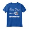 Pew Pew Madafakas t-shirt Donne Unicorn - Maglietta Divertente con Grafica Pistola - Ideale per Uomini e Donne