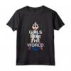 Bambino Le ragazze di DC Kids Wonder Woman salvano il mondo - Maglietta con Licenza Ufficiale DC Comics - Ideale per Regali e Compleanni