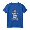 Bambino Le ragazze di DC Kids Wonder Woman salvano il mondo - Maglietta con Licenza Ufficiale DC Comics - Ideale per Regali e Compleanni