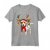 Jack Russell Renna Natale Maglietta - Camicia con Renna Jack Russell Terrier - Ideale per gli Amanti dei Cani a Natale
