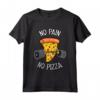 No Pain No Pizza - Divertente Maglietta Motivazionale per Palestra e Amanti della Pizza - Ideale per Bodybuilding e Powerlifting
