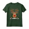 RUDOLPH T-shirt con Renna dal Naso Rosso - Maglietta Babbo Natale per Regalo di Natale Divertente - Ideale per Ragazzi e Ragazze