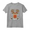 RUDOLPH T-shirt con Renna dal Naso Rosso - Maglietta Babbo Natale per Regalo di Natale Divertente - Ideale per Ragazzi e Ragazze