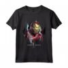 HapTiger Avengers Endgame Iron Man Splatter Maglietta - Officially Licensed Apparel - I am Iron Man Design
