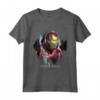HapTiger Avengers Endgame Iron Man Splatter Maglietta - Officially Licensed Apparel - I am Iron Man Design