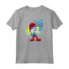 HapTiger Pitufos Papa Smurf The Smurf is the Limit Maglietta - Officially Licensed Cartoon T-shirt for Fans