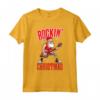 Rockin Natale Vacanze Abbigliamento - Regali Chitarra Band Player Maglietta - Ideale per le Feste Invernali e come Regalo di Natale