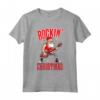 Rockin Natale Vacanze Abbigliamento - Regali Chitarra Band Player Maglietta - Ideale per le Feste Invernali e come Regalo di Natale
