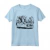 T-shirt Alice nel Paese delle Meraviglie Bianco con Coniglio e Cappellaio Matto - Maglia Divertente per Regalo Compleanno o Natale