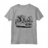 T-shirt Alice nel Paese delle Meraviglie Bianco con Coniglio e Cappellaio Matto - Maglia Divertente per Regalo Compleanno o Natale