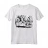 T-shirt Alice nel Paese delle Meraviglie Bianco con Coniglio e Cappellaio Matto - Maglia Divertente per Regalo Compleanno o Natale
