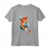 Koi Fish Carpa Giapponese - Design in Timbro Kanji - Maglietta Leggera con Maniche Doppia Cucitura