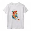 Koi Fish Carpa Giapponese - Design in Timbro Kanji - Maglietta Leggera con Maniche Doppia Cucitura