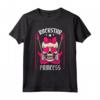 HapTiger - Maglietta Rockstar Principessa con Chitarra Punk - Idea Regalo Compleanni e Natale