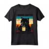Funny Black Cat I Drink Coffee and I Hate People Maglietta - Cool Cat Lover Tee for Introverts