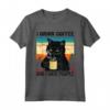 Funny Black Cat I Drink Coffee and I Hate People Maglietta - Cool Cat Lover Tee for Introverts