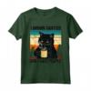 Funny Black Cat I Drink Coffee and I Hate People Maglietta - Cool Cat Lover Tee for Introverts