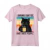 Funny Black Cat I Drink Coffee and I Hate People Maglietta - Cool Cat Lover Tee for Introverts