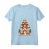 Donna Corgi Albero di Natale Merry Corgmas - Maglietta con Collo a V per Natale - Ideale per Abbinamenti Familiari Divertenti