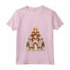 Donna Corgi Albero di Natale Merry Corgmas - Maglietta con Collo a V per Natale - Ideale per Abbinamenti Familiari Divertenti