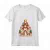 Donna Corgi Albero di Natale Merry Corgmas - Maglietta con Collo a V per Natale - Ideale per Abbinamenti Familiari Divertenti