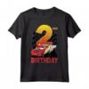 HapTiger Pixar Cars Lightning McQueen 2nd Birthday Peel Out Maglietta - Abbigliamento Ufficiale Pixar per Compleanno