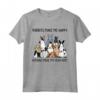 Conigli Make Me Happy Humans Make My Head Hurt Funny Bunny Maglietta - Cute Rabbit Lover Gift with Graphic Design