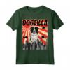 Retro Dogzilla Giapponese Border Collie Maglietta - Design Divertente - Regalo per Amanti dei Cani