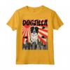Retro Dogzilla Giapponese Border Collie Maglietta - Design Divertente - Regalo per Amanti dei Cani