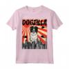 Retro Dogzilla Giapponese Border Collie Maglietta - Design Divertente - Regalo per Amanti dei Cani