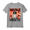 Retro Dogzilla Giapponese Border Collie Maglietta - Design Divertente - Regalo per Amanti dei Cani