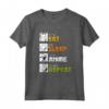 Eat Sleep Anime Repeat - Divertente Maglietta Giapponese Manga per Otaku e Appassionati di Anime - Abbigliamento Kawaii per Uomo, Donna e Bambini