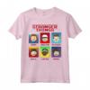 Netflix HapTiger Group Shot 8-Bit Box Up Maglietta - Officially Licensed Upside Down T-Shirt for Men and Women - Halloween Horror Apparel