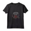 HapTiger 4 Hellfire Club Skull & Weapons Maglietta con Collo a V - Officially Licensed Stranger Things T-Shirt - Men, Women, Boys, Girls - Unique Design