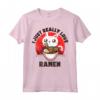 Love Ramen Japanese Noodles T-Shirt Kawaii Anime Cat Gift Maglietta - Funny Ramen Lover Shirt for Christmas and Birthdays