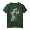 Moai indossando cuffie con cuffie - Maglietta unica per musicisti e appassionati di musica - Idea regalo creativa